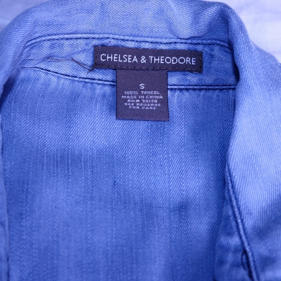 Chelsea and Theodore Denim High Low flowy dress Size Small - Picture 10 of 10